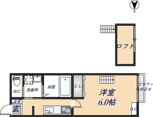 ハイツ雅の物件間取画像